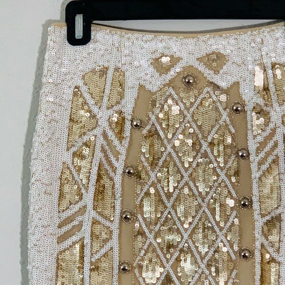 Chelsea & Violet Gold Full Sequin Mini Skirt - Picture 2 of 5